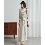 リボンギャザーペプラムナローワンピース | RANAN | 詳細画像19 