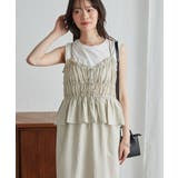 リボンギャザーペプラムナローワンピース | RANAN | 詳細画像20 