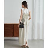 リボンギャザーペプラムナローワンピース | RANAN | 詳細画像24 