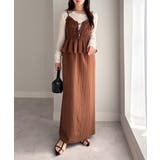 リボンギャザーペプラムナローワンピース | RANAN | 詳細画像31 