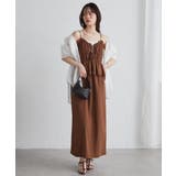 リボンギャザーペプラムナローワンピース | RANAN | 詳細画像39 