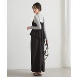 リボンギャザーペプラムナローワンピース | RANAN | 詳細画像8 