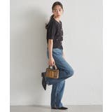 ゴールド調ボタン5分袖ニットカーディガン | RANAN | 詳細画像14