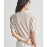 ゴールド調ボタン5分袖ニットカーディガン | RANAN | 詳細画像21