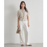 ゴールド調ボタン5分袖ニットカーディガン | RANAN | 詳細画像22