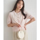 ゴールド調ボタン5分袖ニットカーディガン | RANAN | 詳細画像28