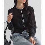 レイヤード風バイカラーシアーカーディガン | RANAN | 詳細画像13