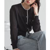 レイヤード風バイカラーシアーカーディガン | RANAN | 詳細画像14