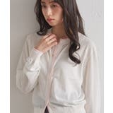 レイヤード風バイカラーシアーカーディガン | RANAN | 詳細画像21