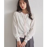 ホワイトケイ | レイヤード風バイカラーシアーカーディガン | RANAN