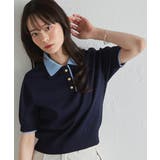 ダブルカラーポロニット | RANAN | 詳細画像26