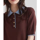 ダブルカラーポロニットワンピース | RANAN | 詳細画像18 