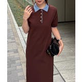【S～LLサイズ展開】ダブルカラーポロニットワンピース | RANAN | 詳細画像32 