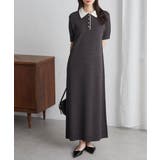 ダブルカラーポロニットワンピース | RANAN | 詳細画像8 