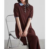 ブラウンケイ | ダブルカラーポロニットワンピース | RANAN