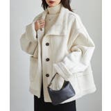 ムートンボアスタンドカラーブルゾンコート | RANAN | 詳細画像10 