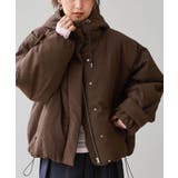 マイクロチェックショートファイバーダウンブルゾン | RANAN | 詳細画像2