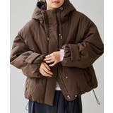 マイクロチェックショートファイバーダウンブルゾン | RANAN | 詳細画像3