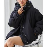 ブラック | マイクロチェックショートファイバーダウンブルゾン | RANAN