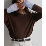 異素材使いレイヤードスリーブロングTシャツ | RANAN | 詳細画像3