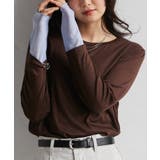 異素材使いレイヤードスリーブロングTシャツ | RANAN | 詳細画像5