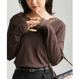 チュールレースVネックリブロングTシャツ | RANAN | 詳細画像11