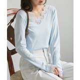 チュールレースVネックリブロングTシャツ | RANAN | 詳細画像23