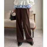 【S~3Lサイズ展開】裏ベロアセミワイドリブパンツ | RANAN | 詳細画像11