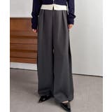 【S~3Lサイズ展開】ウール調ループベルトデザインタックパンツ | RANAN | 詳細画像35
