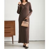 【SP~LLサイズ展開】ヘンリーネックリブワンピース | RANAN | 詳細画像13