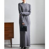 【SP~LLサイズ展開】リブニットワンピ×ジャカードベストセット | RANAN | 詳細画像26