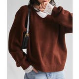 ふんわり柔らか!ヤクライクVネックニット【M~3L展開】 | RANAN | 詳細画像13