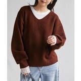 ふんわり柔らか!ヤクライクVネックニット【M~3L展開】 | RANAN | 詳細画像16