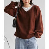 ふんわり柔らか!ヤクライクVネックニット【M~3L展開】 | RANAN | 詳細画像17
