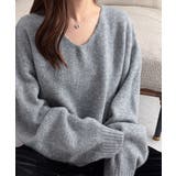 ふんわり柔らか!ヤクライクVネックニット【M~3L展開】 | RANAN | 詳細画像2
