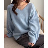 ふんわり柔らか!ヤクライクVネックニット【M~3L展開】 | RANAN | 詳細画像22