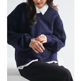 ふんわり柔らか!ヤクライクVネックニット【M~3L展開】 | RANAN | 詳細画像24
