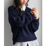 ふんわり柔らか!ヤクライクVネックニット【M~3L展開】 | RANAN | 詳細画像29