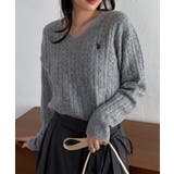 <U.S.POLOASSN.>ワンポイントケーブルVニット | RANAN | 詳細画像11