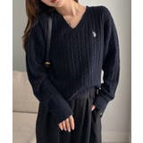 <U.S.POLOASSN.>ワンポイントケーブルVニット | RANAN | 詳細画像16