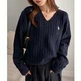 <U.S.POLOASSN.>ワンポイントケーブルVニット | RANAN | 詳細画像20