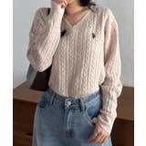 <U.S.POLOASSN.>ワンポイントケーブルVニット | RANAN | 詳細画像24