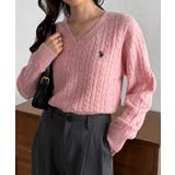 <U.S.POLOASSN.>ワンポイントケーブルVニット | RANAN | 詳細画像34