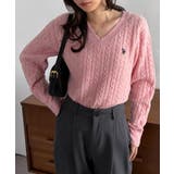 <U.S.POLOASSN.>ワンポイントケーブルVニット | RANAN | 詳細画像36