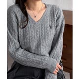 <U.S.POLOASSN.>ワンポイントケーブルVニット | RANAN | 詳細画像8