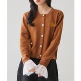 袖レースフリルゴールドボタンカーディガン | RANAN | 詳細画像4