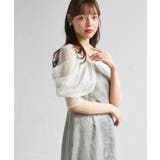 【SP~LLサイズ展開】オフショルデザイン花柄ジャカードドレス | RANAN | 詳細画像15