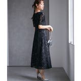 【SP~LLサイズ展開】花柄レースフレアーシルエットドレス | RANAN | 詳細画像12