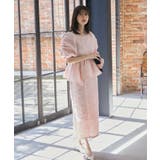 【SP~LLサイズ展開】バブルスリーブペプラムジャカードドレス | RANAN | 詳細画像22