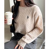 ＜ＵＳＰ＞ワンポイントケーブルニット | RANAN | 詳細画像6 